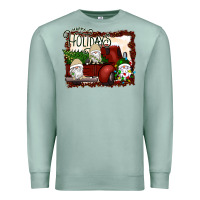 Seafoam happy holidays gnomes Christmas Truck Premium Sweatshirt - Bettercallsaul