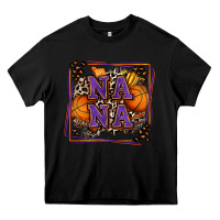 Black basketball nana with leopard Heavy Core Tee - Zillion Design Studio