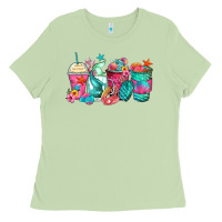Matcha mermaid tail coffee cups Ladies Tee - Zillion Design Studio
