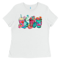 White mermaid tail coffee cups Ladies Tee - Zillion Design Studio