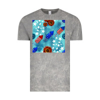 Cloud Rock patriotic fireworks and sunflower Vintage Tee - BundleAndBundleShop
