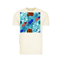 Vintage Arctic patriotic fireworks and sunflower Vintage Tee - BundleAndBundleShop