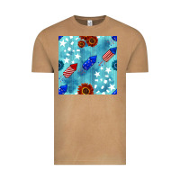 Vintage Camel patriotic fireworks and sunflower Vintage Tee - BundleAndBundleShop