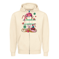 Sandshell pink elf costom name and preview Zipper Hoodie - MaliasSmallBusiness
