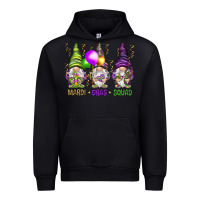 Black Mardi Gras squad with gnomies Urban Hoodie - HowdyJamesFarm