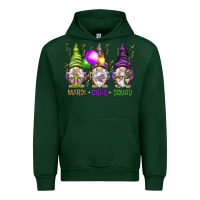 Forest Green Mardi Gras squad with gnomies Urban Hoodie - HowdyJamesFarm