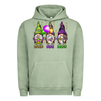 Pigment Oil Green Mardi Gras squad with gnomies Urban Hoodie - HowdyJamesFarm