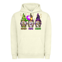 Pigment Pistachio Mardi Gras squad with gnomies Urban Hoodie - HowdyJamesFarm