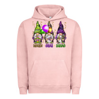 Pigment Salmon Mardi Gras squad with gnomies Urban Hoodie - HowdyJamesFarm