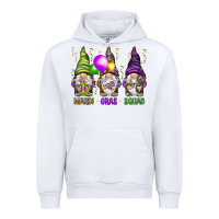 White Mardi Gras squad with gnomies Urban Hoodie - HowdyJamesFarm