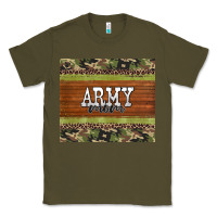 Army Green army mom leopard glitter camouflage Classic Tee - BarkalooDesign