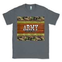 Charcoal Heather army mom leopard glitter camouflage Classic Tee - BarkalooDesign