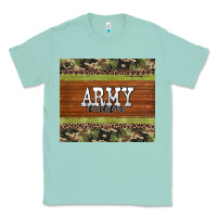 Seafoam army mom leopard glitter camouflage Classic Tee - BarkalooDesign