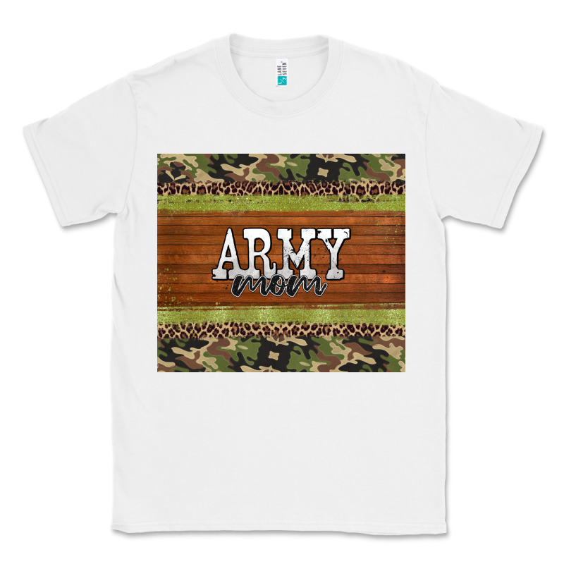 Army Mom Leopard Glitter Camouflage Classic Tee by BarkalooDesign | Teevron