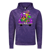 Cloud Purple farm truck, mardi gras Vintage Hoodie - JahusDesignShop