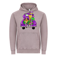 Vintage Zinc farm truck, mardi gras Vintage Hoodie - JahusDesignShop