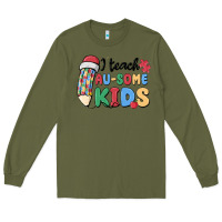 Army Green i teac au some kids Long Sleeve Tee - MaliasSmallBusiness