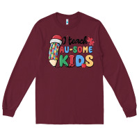 Burgundy i teac au some kids Long Sleeve Tee - MaliasSmallBusiness