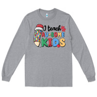Heather Grey i teac au some kids Long Sleeve Tee - MaliasSmallBusiness