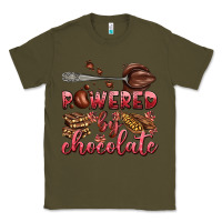 Army Green powered by chocolate Classic Tee - AdoDesignShop