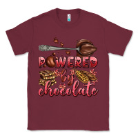 Burgundy powered by chocolate Classic Tee - AdoDesignShop