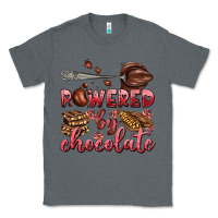 Charcoal Heather powered by chocolate Classic Tee - AdoDesignShop