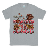 Heather Grey powered by chocolate Classic Tee - AdoDesignShop