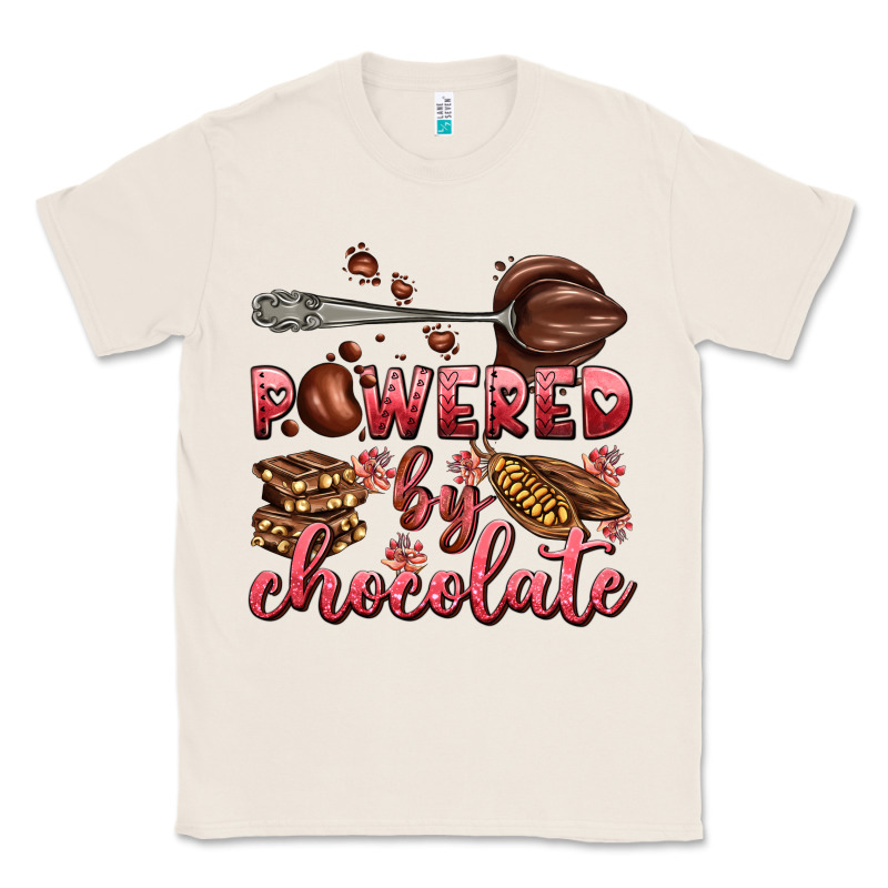 Powered By Chocolate Classic Tee by AdoDesignShop | Teevron