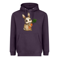 Plum eastrt bunny carrot Heavyweight Hoodie - RanaPortraitStore
