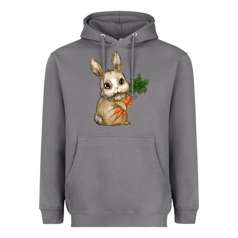 Eastrt Bunny Carrot Heavyweight Hoodie by RanaPortraitStore | Teevron