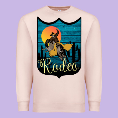Rodeo Name Tag Premium Sweatshirt Designed By Bettercallsaul