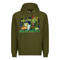 Army Green Midnight Margaritas Premium Hoodie - texasbilliewilder