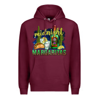 Burgundy Midnight Margaritas Premium Hoodie - texasbilliewilder