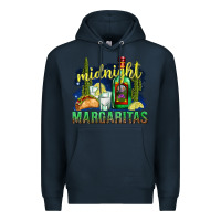 Navy Midnight Margaritas Premium Hoodie - texasbilliewilder