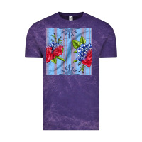 Cloud Purple patriotic rose Vintage Tee - BundleAndBundleShop