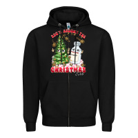 Black racn around the christmas tree Zipper Hoodie - MaliasSmallBusiness