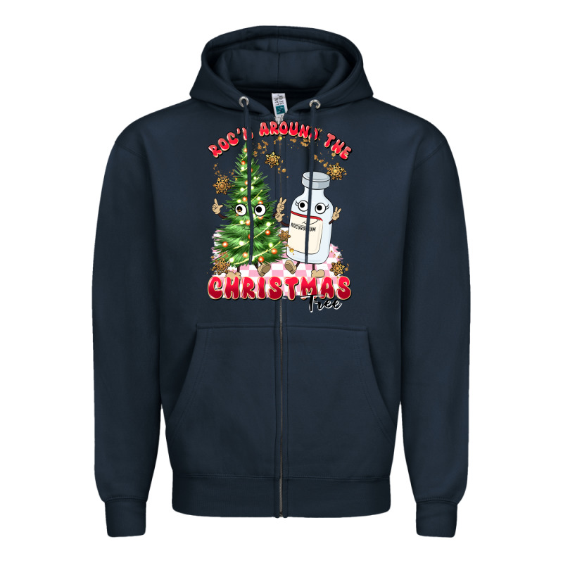 Racn Around The Christmas Tree Zipper Hoodie by MaliasSmallBusiness | Teevron
