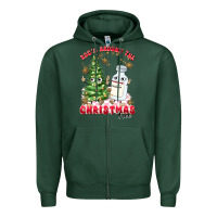Sports Green racn around the christmas tree Zipper Hoodie - MaliasSmallBusiness