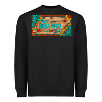 Black just a small town girl wlth gemstone arrow and sunflowers licanse plat Heavyweight Sweatshirt - Artiststas