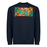 Navy just a small town girl wlth gemstone arrow and sunflowers licanse plat Heavyweight Sweatshirt - Artiststas