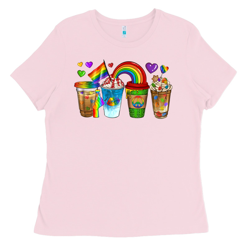 Lgbtq Coffee Drinks Ladies Tee by texasbilliewilder | Teevron