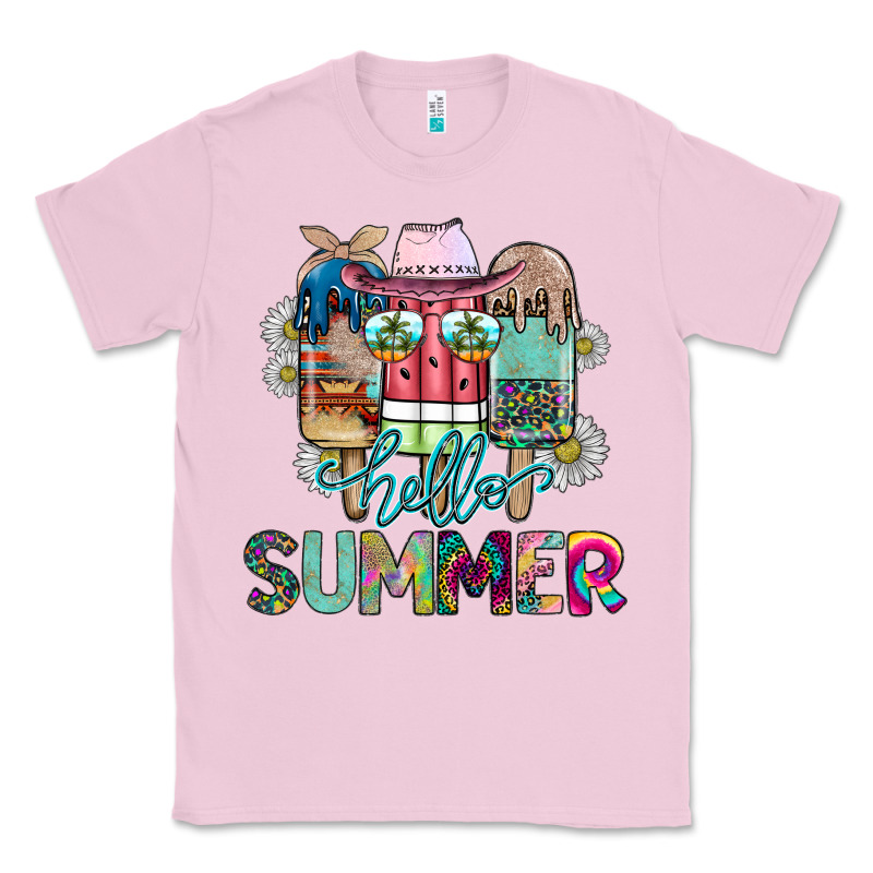Hello Summer Classic Tee by CowhideDigitalArt | Teevron