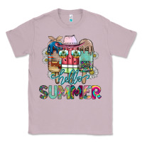 Lilac Hello Summer Classic Tee - CowhideDigitalArt