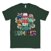 Sports Green Hello Summer Classic Tee - CowhideDigitalArt