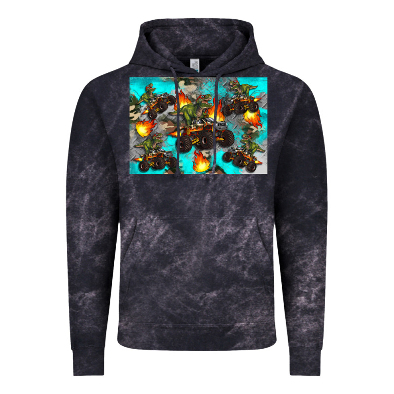 Dinosaur Monster Truck Vintage Hoodie by Artiststas | Teevron