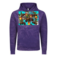 Cloud Purple Dinosaur monster truck Vintage Hoodie - Artiststas