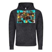 Vintage Black Dinosaur monster truck Vintage Hoodie - Artiststas