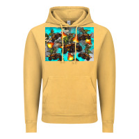 Vintage Mustard Dinosaur monster truck Vintage Hoodie - Artiststas