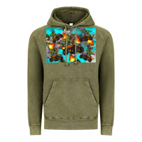 Vintage Olive Dinosaur monster truck Vintage Hoodie - Artiststas
