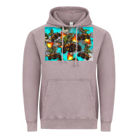 Vintage Zinc Dinosaur monster truck Vintage Hoodie - Artiststas